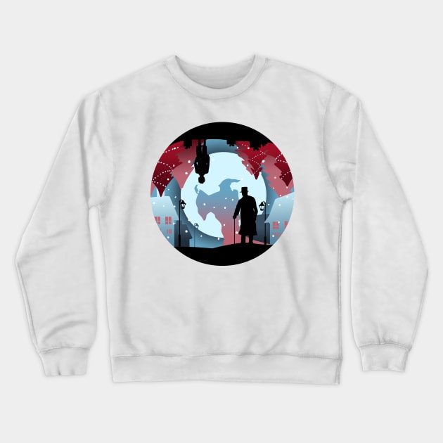 Christmas Carol Crewneck Sweatshirt by enchantedrealm